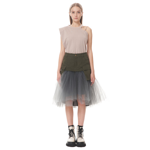 Military Tulle Skirt