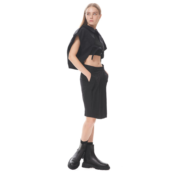 Unbalanced Pleated Culottes