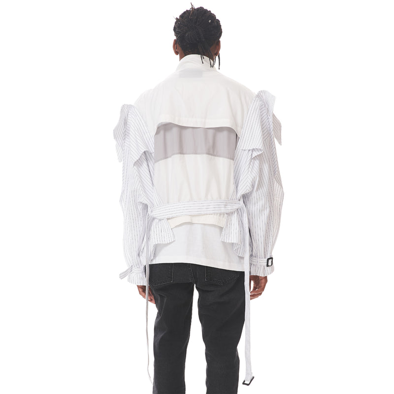 Contrasted Trench Windbreaker