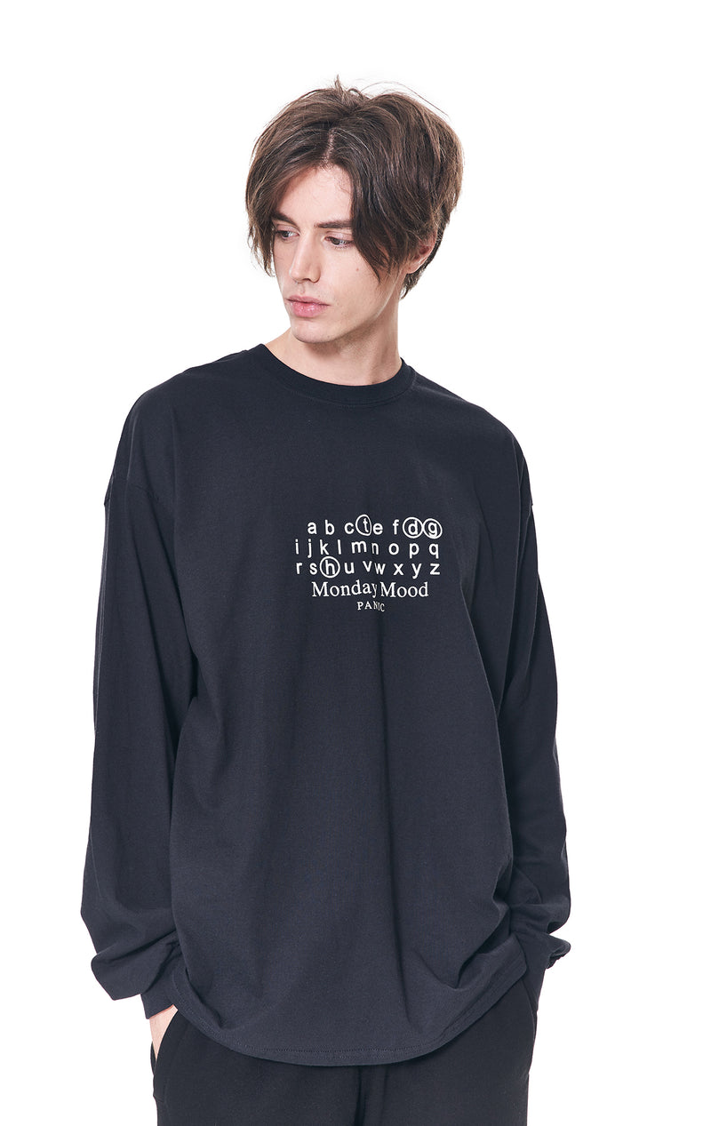 MONDAY MOOD PANIC LONG SLEEVE TEE