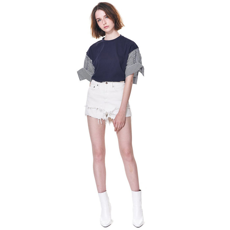 Puff Sleeve Crop Tee