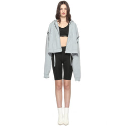 Cropped Zip-Up Hoodie