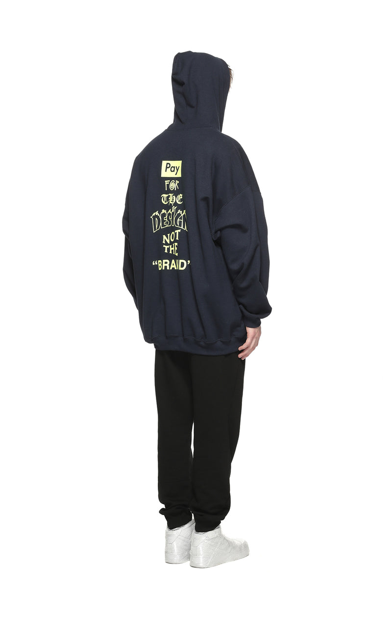 “PAY FOR THE DESIGN, NOT THE BRAND” Zip-Up Hoodie