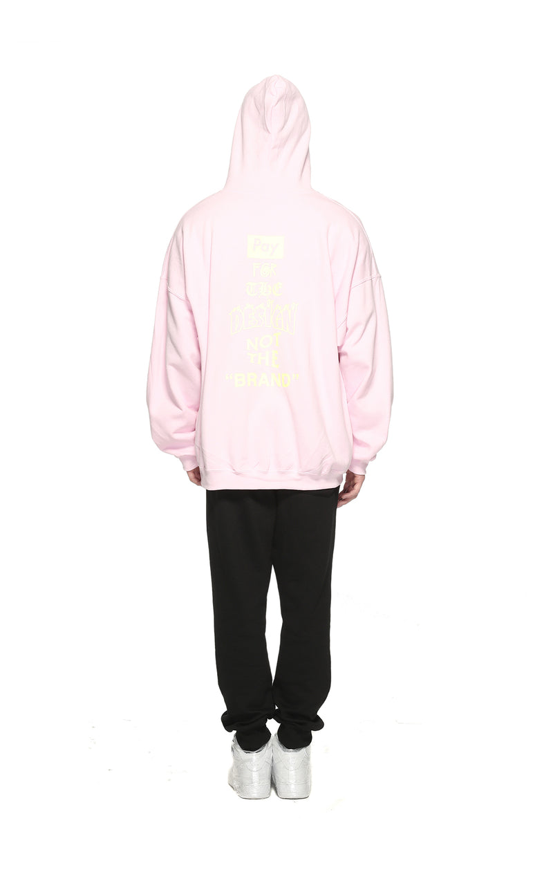 “PAY FOR THE DESIGN, NOT THE BRAND” Zip-Up Hoodie